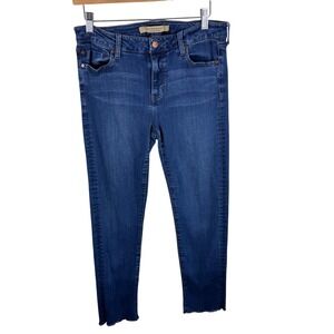 Liverpool Los Angeles Skinny Jeans Womens 10 Lakewood Med Mid‎ Wash Selvage Hem